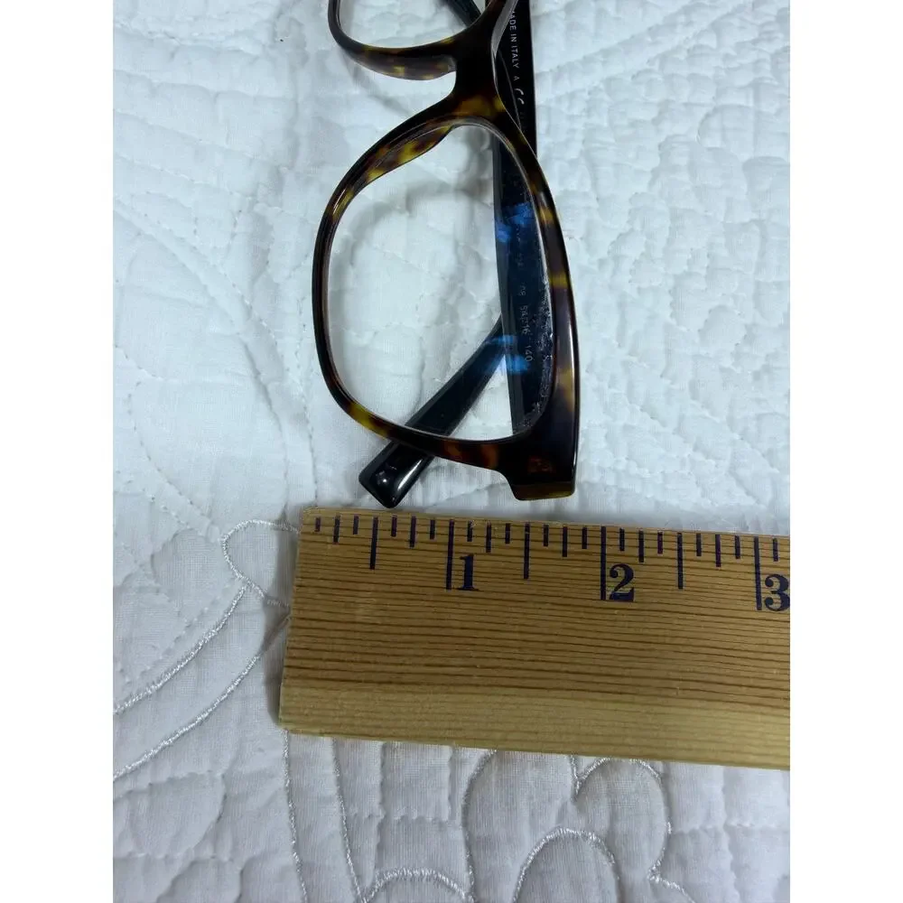 Versace Brown Tortoise Shell Eyeglass Frames Designer Optical Glasses Italy Lux